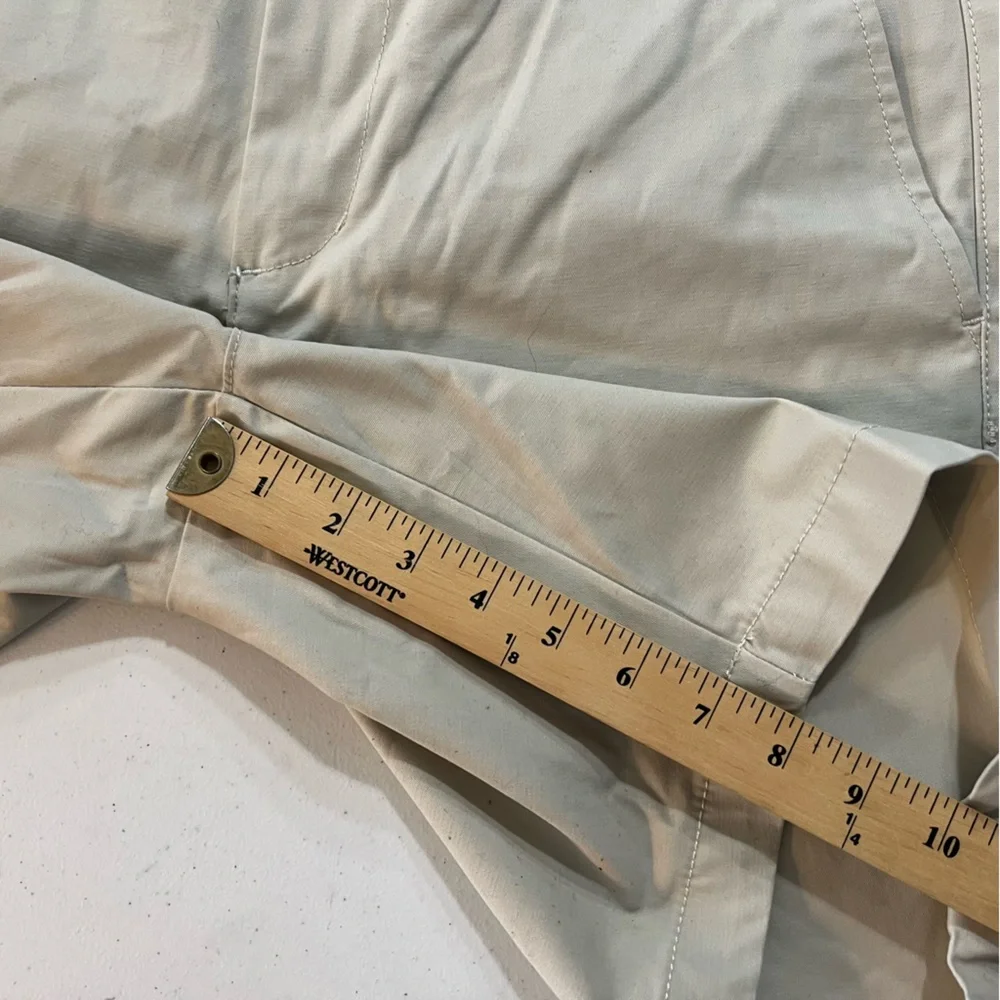 Ben Sherman Mens Regular Fit Stretch 8” Flat Chino Shorts Size 32W Beige Classic - Picture 9 of 13